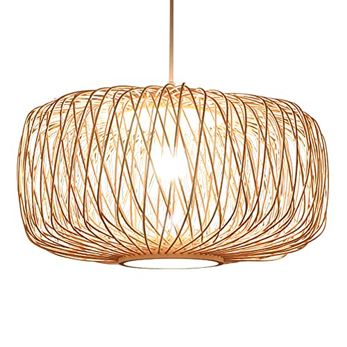 Chinesische Bambus-Pendelleuchte, traditioneller industrieller...