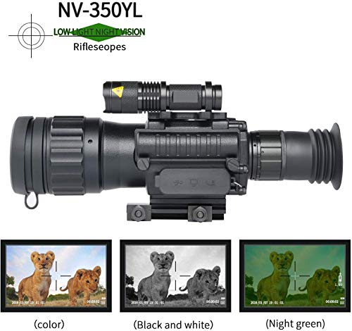 HD 4.5x50 Digital Night Vision Riflescope Night Vision Infrared IR Camera Take Photos and Video Playback Function and TF Card for Hunting - Thumbnail 6