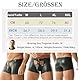 YUFEIDA Herren Kunstleder Boxershorts Wetlook Sexy Unterwäsche Boxer Shorts Slips Männer Stretch Clubwear Kurz Hose Unterhosen