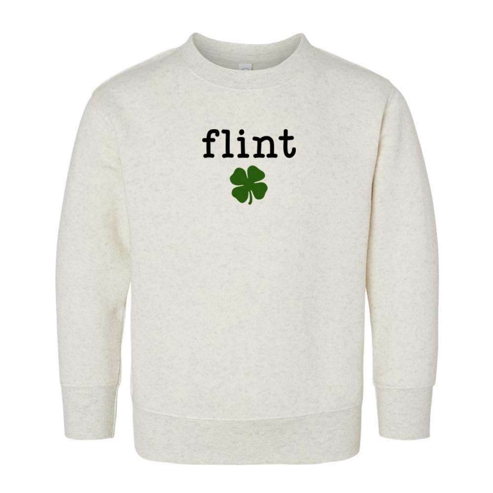 Flint Shamrock Kids Sweatshirt Toddler 4T Natural Heather