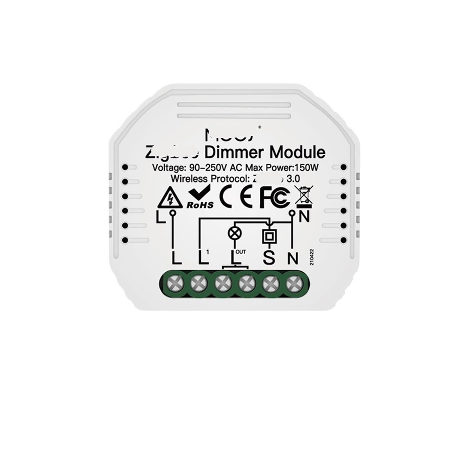 Interruptor inteligente mini 90-250V con módulo de atenuación para hogar inteligente 50/60Hz 2