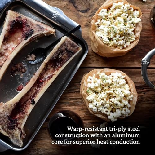 Image of Hestan Provisions OvenBond - 9 inch x 12.5 inch Tri-ply Clad Stainless Steel Quarter Sheet Pan with Rack