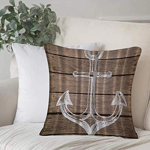 Funda almohada, funda cojín Ancla náutica Dibujo