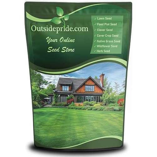 Outsidepride Midnight Kentucky Bluegrass Seed - 25 Lbs. Cold & Drought Tolerant, Sun-Loving Lawn Grass Seed, w/High Traffic Tolerance & Deep Root System, OptiGrowth Coated for Better Establishment