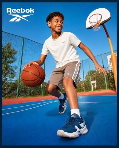 Image of Reebok Boys Active Shorts Set - 2 Piece /3 Piece Athletic Performance Stretch Hoodie Sweatshirt Gym Shorts and Shirts for Boys