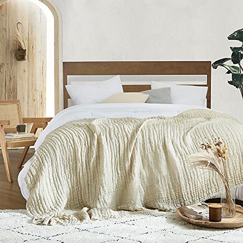 Terra É Pais - Linen Taupe Throw Blanket #TOP10