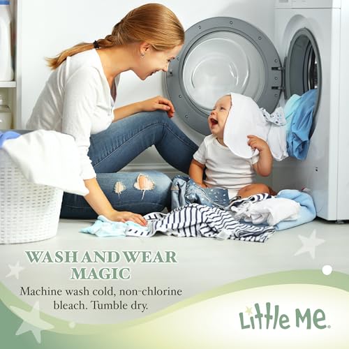 Little Me Baby Boy Shortall Set – 2-Piece, Tee Shirt and Overall Shorts, Cute and Comfy Outfits4