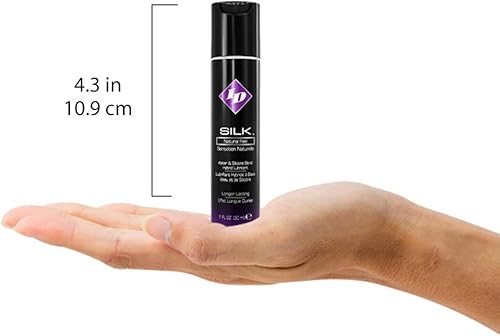 Miniatura 7 de ID Lubricants Lubricante personal Silk - Lubricante a base de agua y silicona, botella de 4.4 onzas líquidas, blanco cremoso (SLK-04)