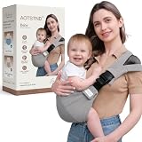 AOTSTND Baby Carrier,Toddler Carrier, Soft Adjustable Shoulder Strap, Adjustable and Non-Slip Hip Seat Carriers with Pocket (10-30 lbs) (4# Charcoal Gray)