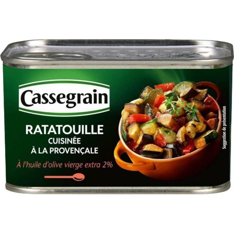 Cassegrain Ratatouille Cocinado con Provenzal en Aceite de Oliva Virgen-Extra 2% 380g (lote de 5)