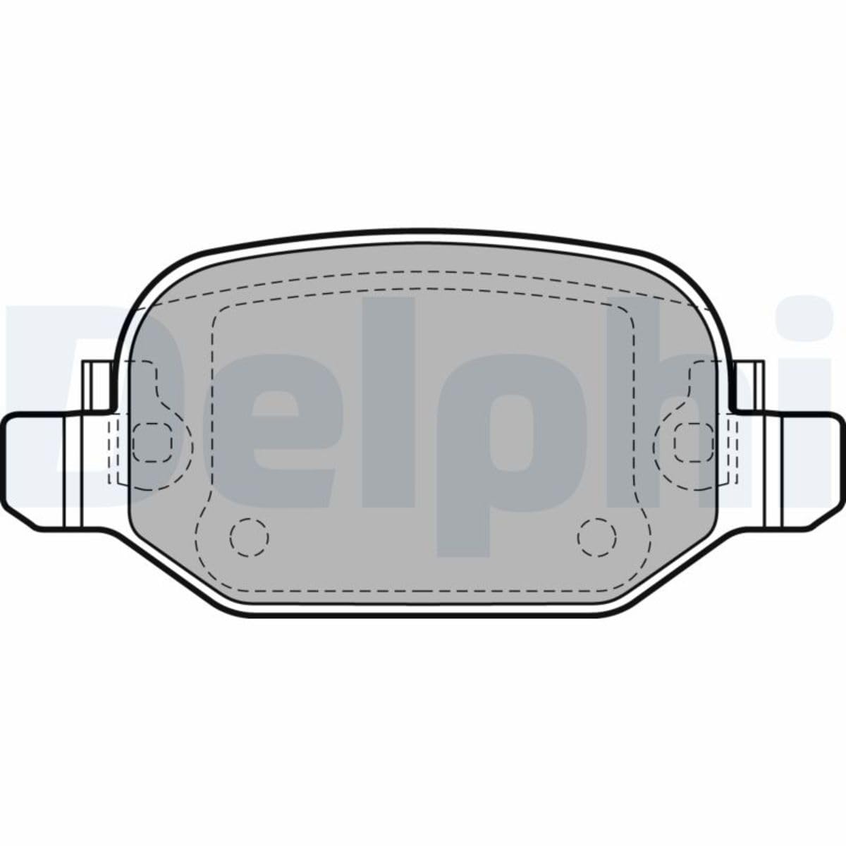 Kit Pastiglie Freno Posteriori DELPHI LP963 Per Toyota Land Cruiser 150 - Low-metallic - 3