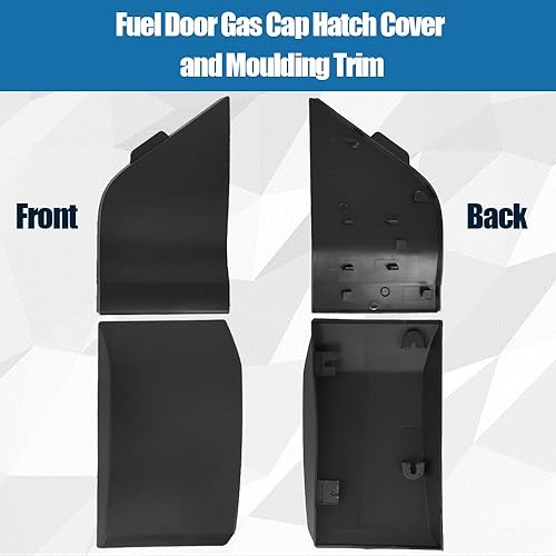 Miniatura 5 de Cubierta de escotilla de tapa de gasolina para puerta de combustible y moldura para Ford Transit 150 250 350 2015-2019 reemplaza BK3Z6129077AA