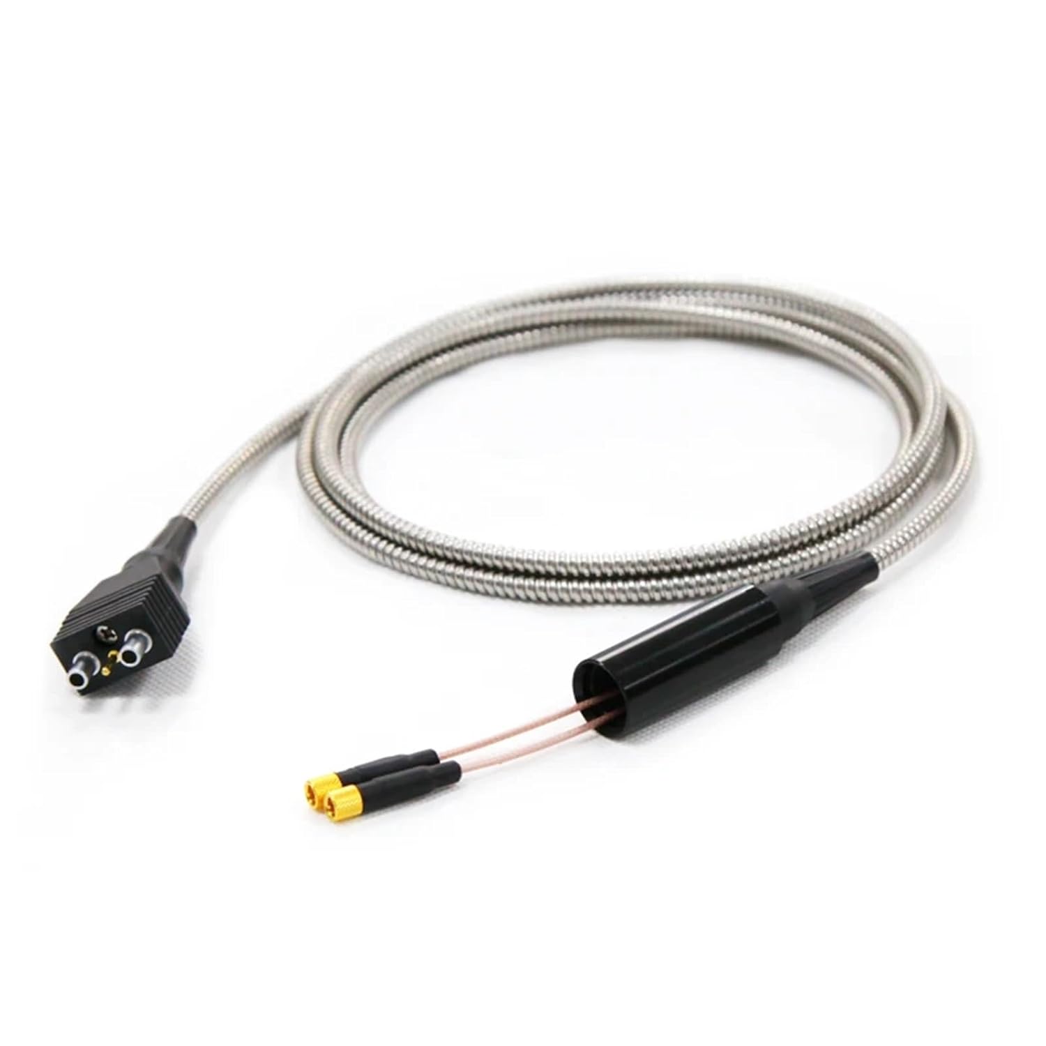 00 to Microdot Dual Element Ultrasonic High Temperature Probe Armored Cable for Geneteral Ultrasonic Equipment(for 38DL)