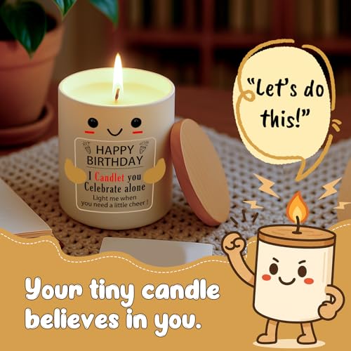 Happy Birthday Candle, Happy Birthday Gifts for Women and Men, Mom, Dad, Sister, Teacher, Friends, Wife, Husband, Coworker, Fun Gift Ideas for 30th, 40th, 50th and 60th Birthdays Party Decor — view 3