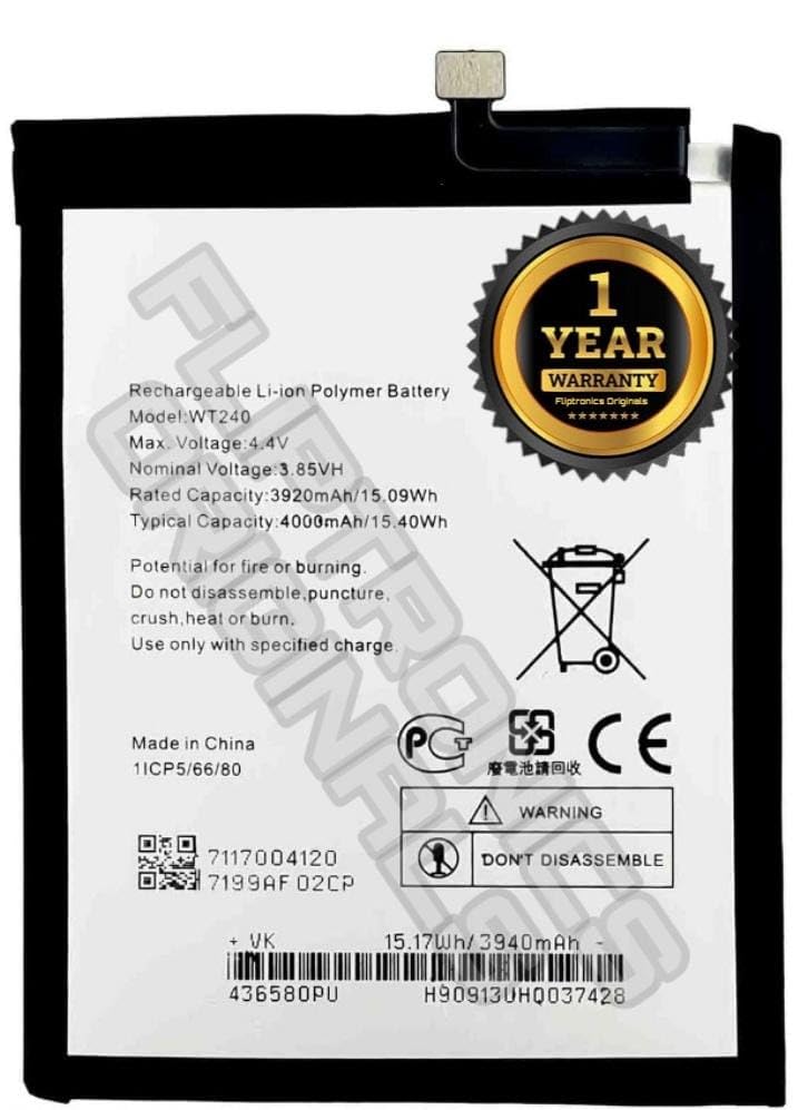 Image of WT240 Battery for Nokia 3.2 TA-1211 TA-1214 TA-1206 TA-1209 TA-1156 TA-1159 TA-1164 Battery with 1 Year Warranty ***(X215)