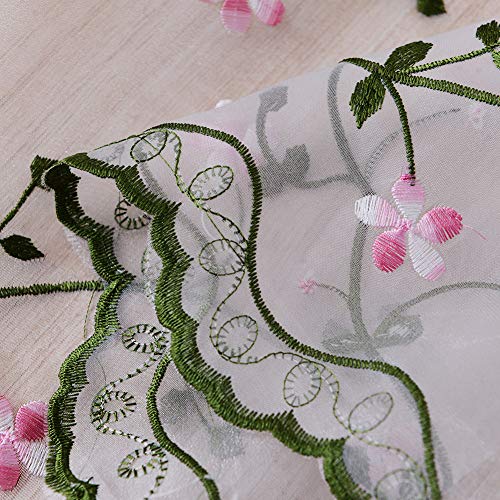 Omabeta Window Curtains Decor Excellent colour fastness Tulle Curtains Beautiful printed Sheer Curtains for bedroom living room balcony hotel (80 * 100cm) - Image 4