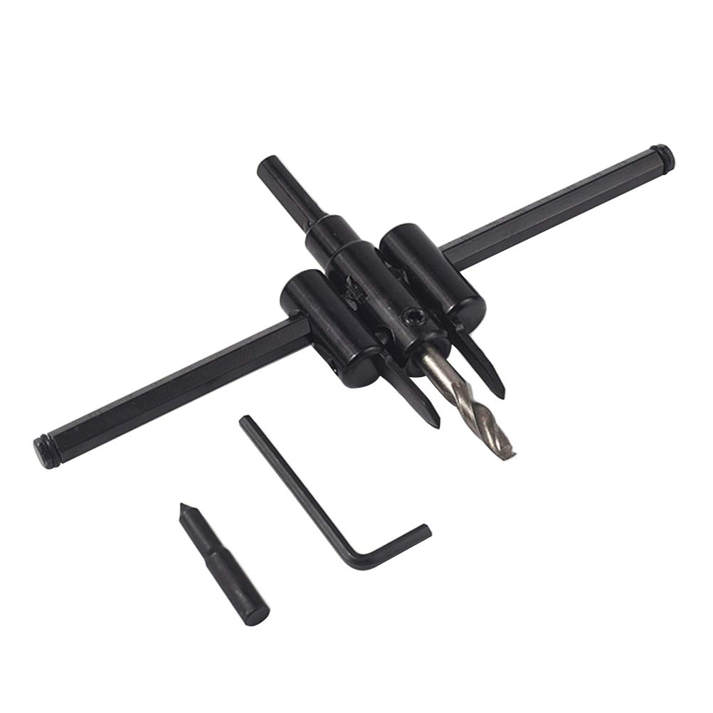 30-120MM Adjustable Alloy Woodworking Drill Bit Reaming Equipment Gypsum Board Audio Downlight Hole Opener (Random Color)- Drill Bit