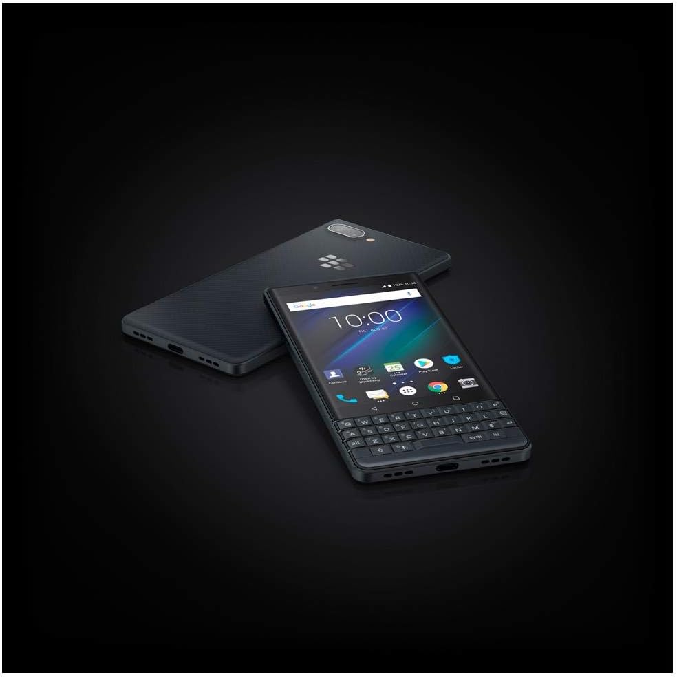 BlackBerry KEY2 LE (Lite) Single-SIM (32GB, BBE100-1, QWERTY Keypad) (GSM Only, No CDMA) Factory Unlocked 4G Smartphone (Slate/Space Blue) - International Version