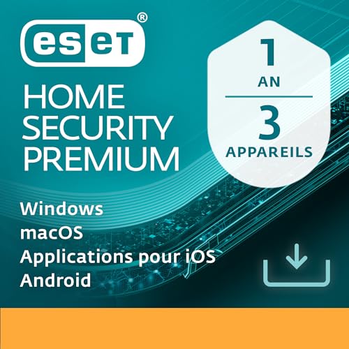 ESET HOME Security Premium 2026 | 3 appareils | 1 an | Suite de sécurité, VPN, Pare-feu,...