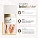 InfiniteAloe Complete Skin Care, Aloe Vera Powered Face and Body Cream for All Skin Types, Dry Skin Everyday Hero, Original Scent - 2 Large Jar 8 oz & 2 Travel Jar 0.5 oz