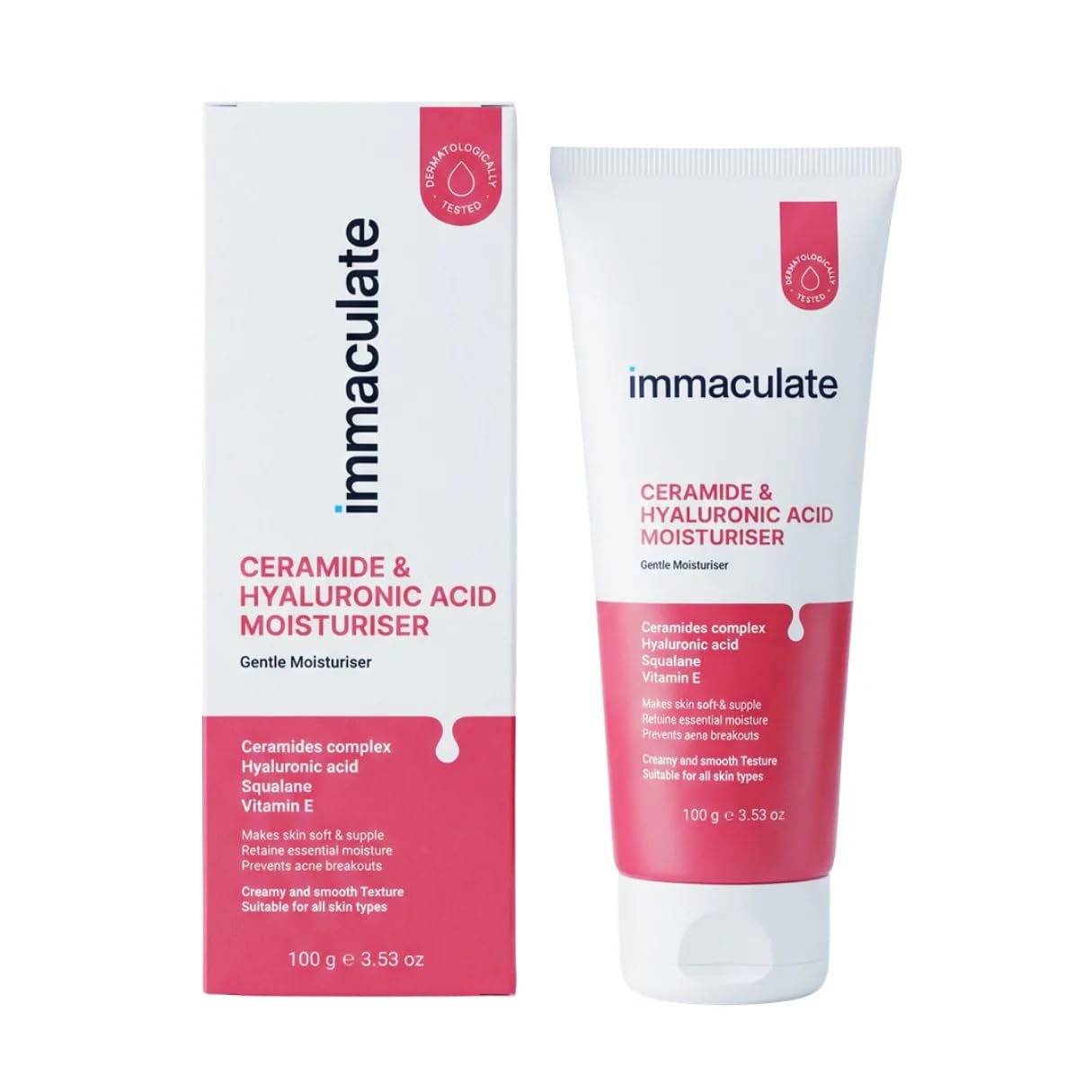 Immaculate Ceramide & Hyaluronic Acid Face Moisturiser 100g | Barrier Support for Dry & Sensitive Skin-picture-37