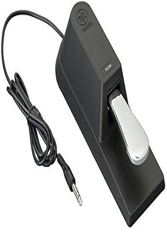 Piano Style Sustain Foot Pedal with Half-Pedaling for Select Yamaha Arranger Keyboards, Synthesizers, Stage Pianos, Digital Pianos and Keyboards, 5-Foot Cable, 0.25-Inch Plug FC3A