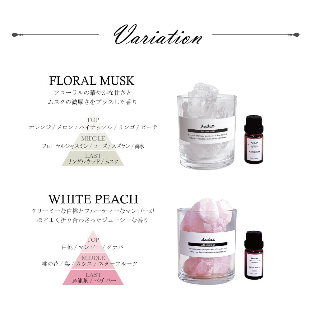 Amazon.co.jp: dadaz アロマストーン アロマオイル 天然石 ギフト