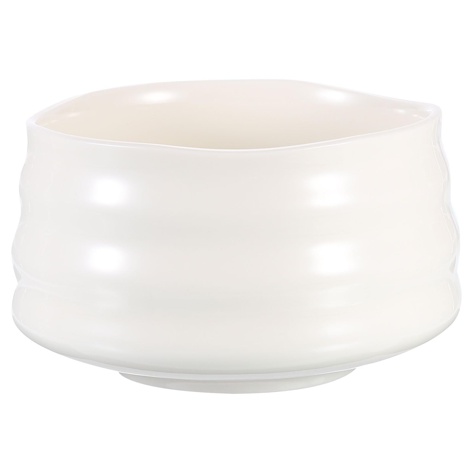 QUARKZMAN Ciotola Da Matcha Chawan Giapponese Artigianale Ceramica Bianco