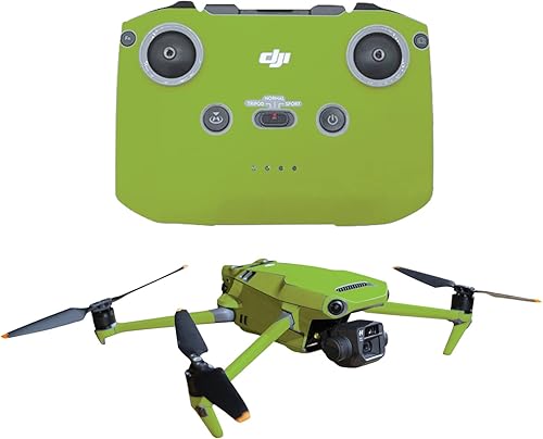 MightySkins Skin compatible con DJI Mavic 3 - Verde lima sólido | Funda protectora de vinilo duradera y única | Fácil de aplicar, quitar y cambiar