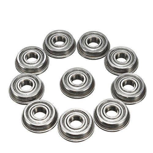10pcs F695ZZ 5mmx13mmx4mm Double Shielded Flanged Ball Bearings