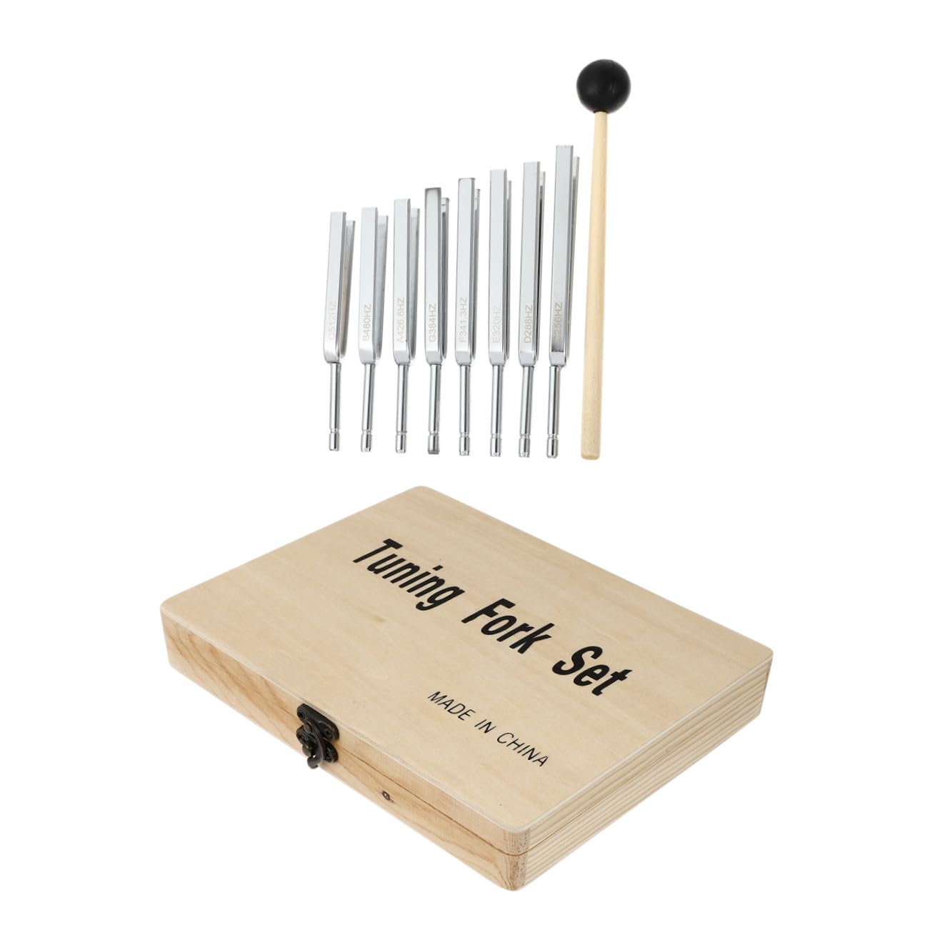 VICASKY Set di forchette d'accordo, per strumenti musicali, 8 pezzi, per chitarra, forchette per la voce di violino e chitarra