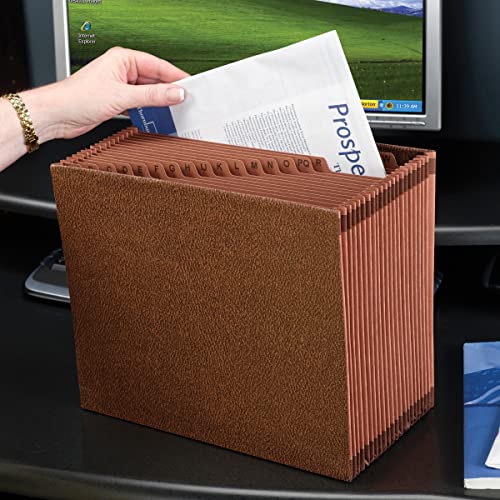 Smead Tuff Expanding File, Alphabetic (A-Z), 21 Pockets, Legal Size, Redrope-Printed Stock (70430) #TOP4