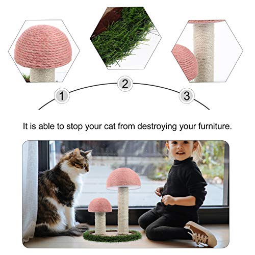 Balacoo – Moldura para escalada de gatos resistente ao desgaste, placa de raspagem de cogumelo de si