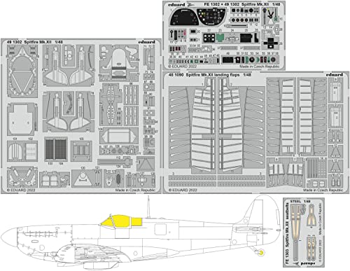Spitfire MK.XII Eduard projet de montage maquette avion pour weekend