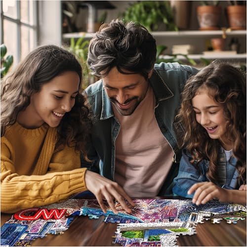 Rompecabezas White Mountain de 1000 piezas, tema collage de estado, Amo Atlanta, piezas grandes, regalo para adultos y familia, 24x30 pulgadas, Georgia miniatura 4