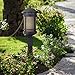 Designers Fountain Sedona 3-Light Outdoor Post Lantern Light, Oil Rubbed Bronze with Amber Glass Shade, 2396-AM-ORB