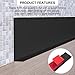 Jaspond Flexible Vinyl Wall Base Baseboard Molding Trim, 5 Inch x 60 Feet Peel and Stick Rubber Wall Trim Molding, Self-Adhesive Rubber Wall Base Moulding Trim