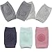 Ouinne 5 Pares Rodilleras Bebe, Unisex Antideslizantes Rodilleras Bebe Gateo Protectores con Silicona Antisdeslizantes Almohadillas