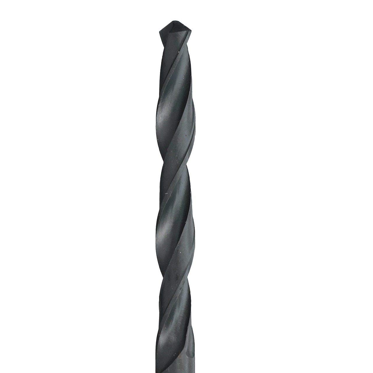 Drill América D/ASP, acero de alta velocidad Split Point brocas (13- 115 piezas, 1/16 " – 1/2," # 1 – # 60, a – Z), Negro óxido de acabado, Jobber longitud, Ronda Shank, Flauta espiral, 1/16" - 1/2" A-Z #1-#60, 1