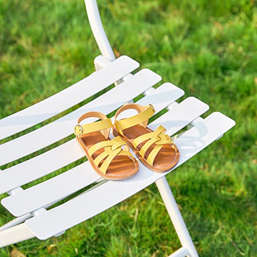Image of Felix & Flora Toddler Girl Sandals - Little Girl Easter Dress Shoes Lightweight Open Toe Beach Holiday Flats