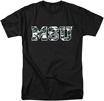 Amazon.com : MSU Spartans Michigan State Camo Unisex Adult T-Shirt ...
