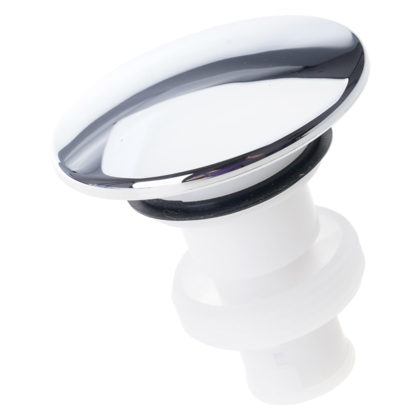 Popups Sink Drain Stoppers 972098A Not Tool Drain Replacement Push Down Drains Lid Quick Fixing for Smooth Operate Push Down Lid