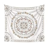 Wall Hanging Indian Mandala Flower Tapestry Decor for Living Room, Bedroom, Dorm-Bohemian Plant...