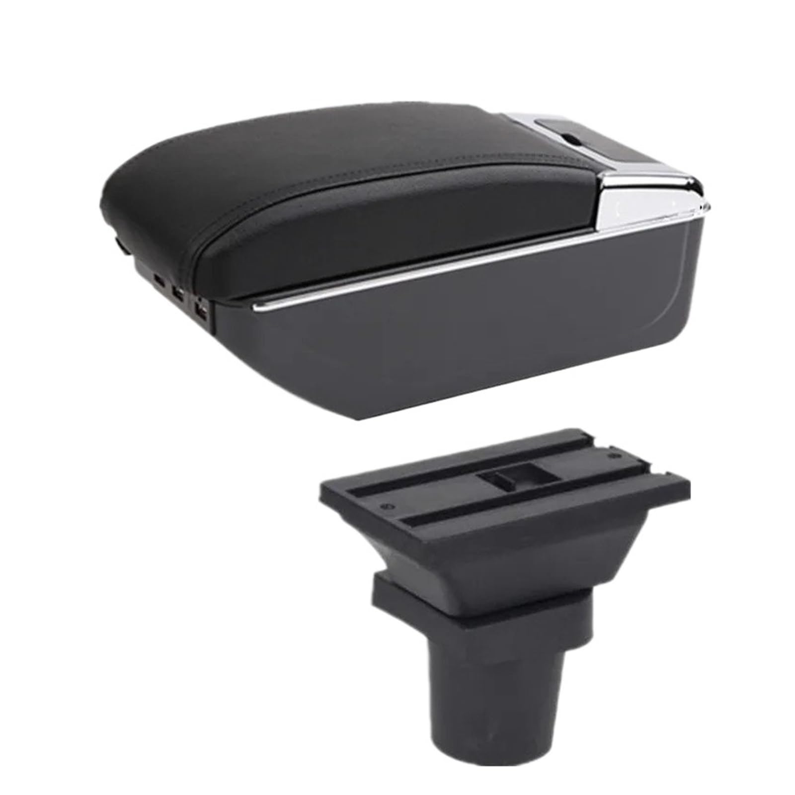 UMDJJU For Toyota For Prius C For Aqua Armrest Storage Box Interior Dedicated Retrofit Parts Car Accessories Car Centre Console Armrest Box(D2 black line 7USB)