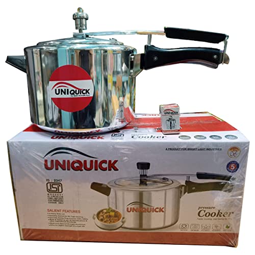 Shopezzz Bazaar UniQuick Aluminum Classic Inner Lid Pressure Cooker For