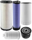 HUFEWU Filter Kit Fit for LS XG3140 Tractor Replace 40271228 40318591 40007576 40049446 40007638,