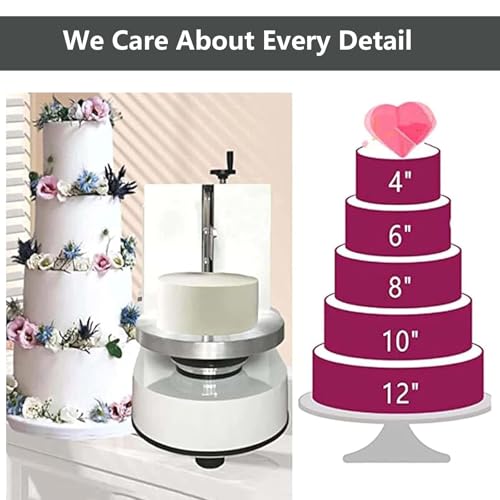 Máquina para glaseado de Pasteles, máquina para Untar Crema Redonda para Pasteles, para una decoración Suave, Ideal para Pasteles de cumpleaños y repostería Profesional.