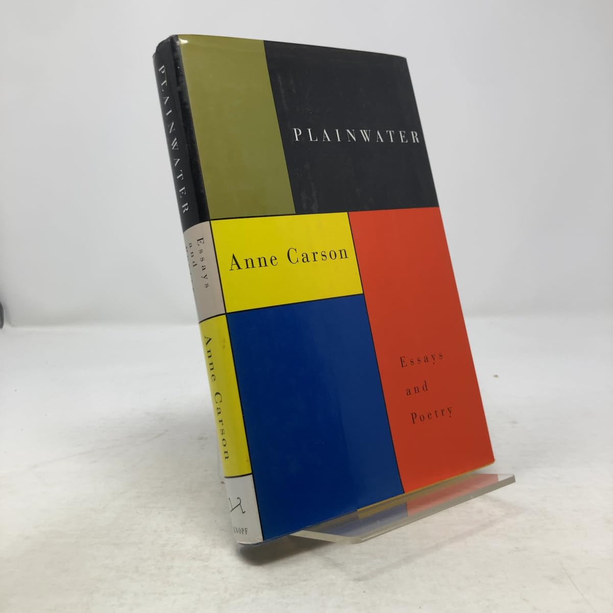 Plainwater: Essays and Poetry [Hardcover] Carson, Anne