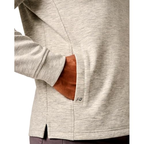 johnnie-O Men's Maxton 1/4 Zip Hoodie, Light Gray4