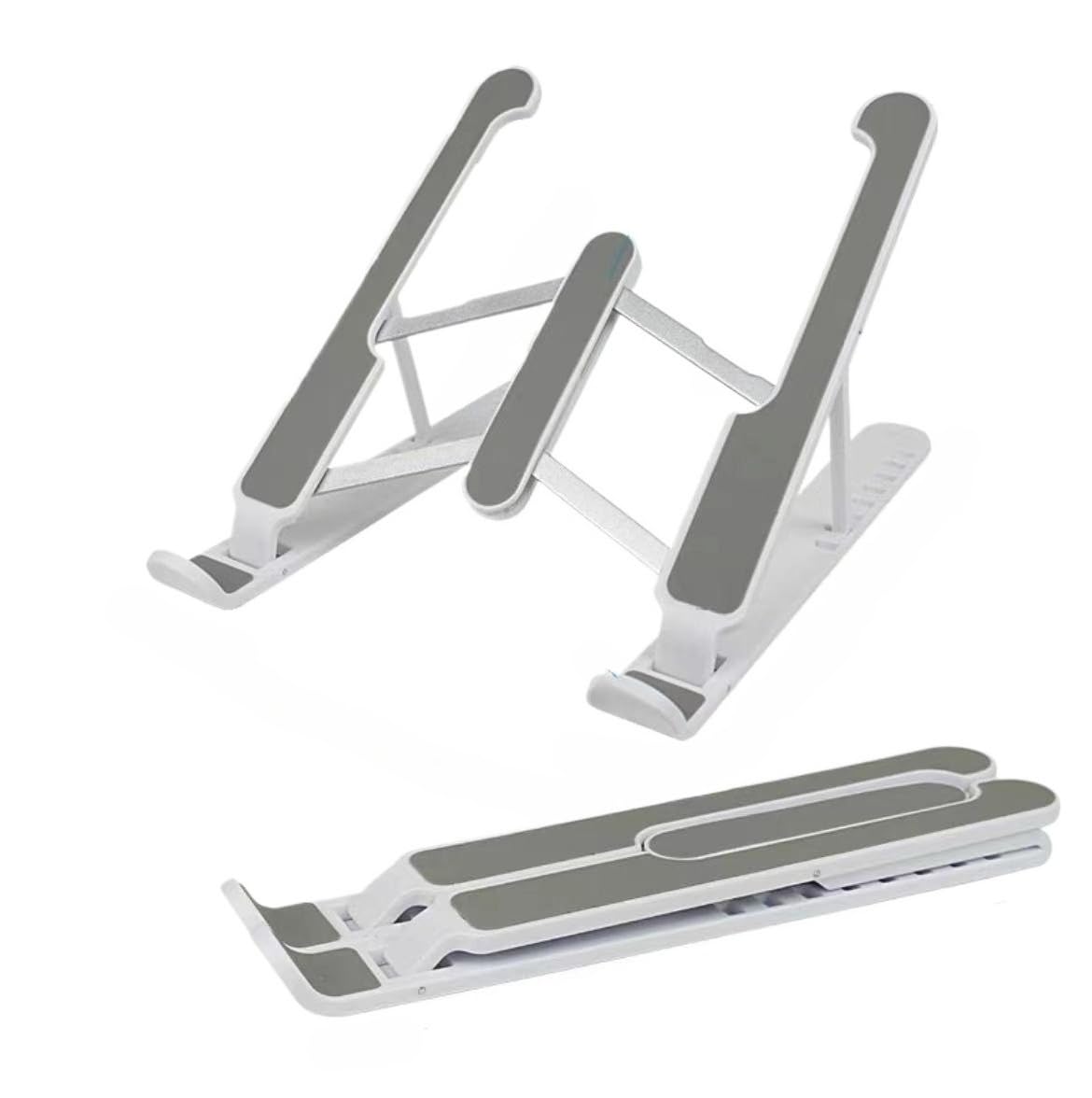 ABS Laptop Stand Adjustable Laptop Riser with Foldable and Portable Design Ventilated Cooling Support for Notebooks and Tablets